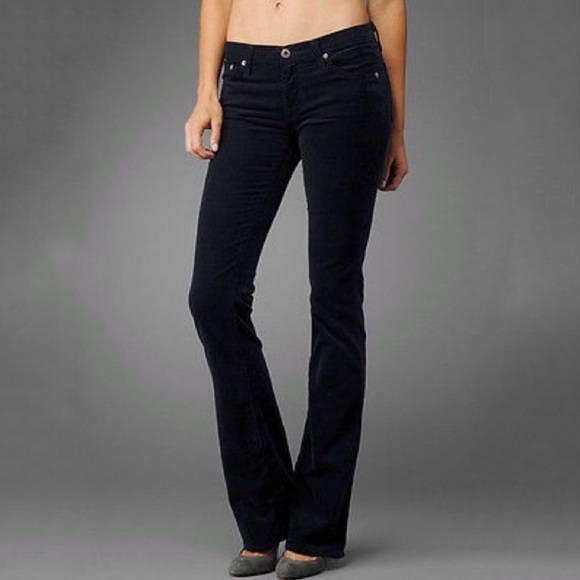 Ag Adriano Goldschmied The Angel Corduroy Bootcut Pants‎ Black - Picture 1 of 12